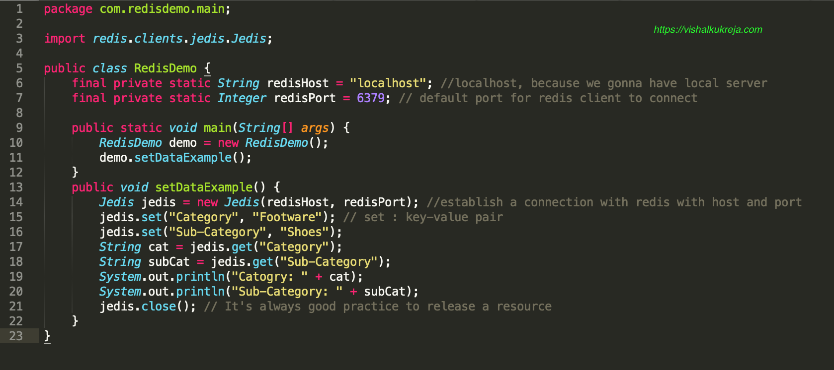 Learn more about Redis with java example  Vishal Kukreja